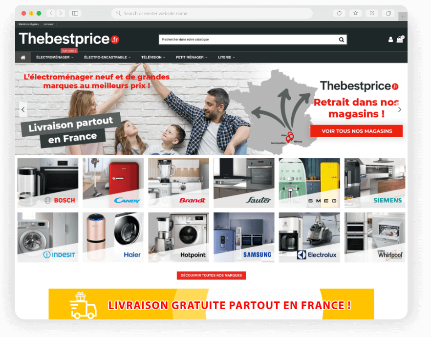 TheBestPrice Creation Site E-commerce Electromenager