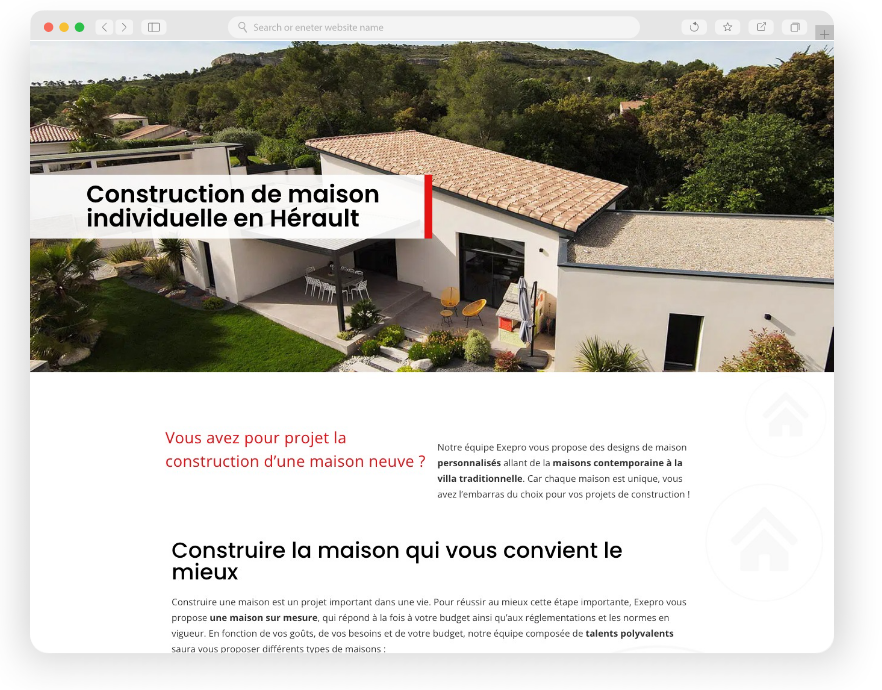 Création WebDesign Site internet WordPress EXEPRO